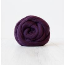 Extra fine Merino  100 g (n. 19 mikronia) eggplant DHG