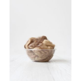 Villatopsi "kehruujäte" 100 gr (light medium brown)