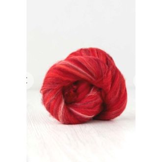 70% Merino, 30 % Tussah silkki (flamenco) 50g DHG